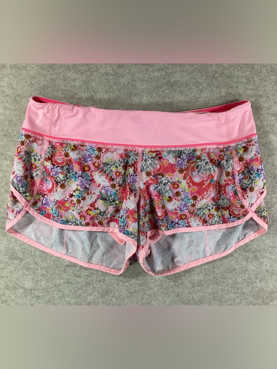 lululemon athletica Pants - lululemon athletica Speed Up Pink Floral Running Shorts